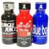 Jungle Juice Black, Amsterdam, Blue Boy 30mL Popper Combo Pack x3