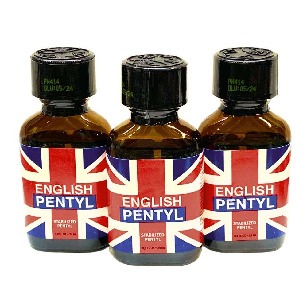 3x English Pentyl 24ml Leather cleaners